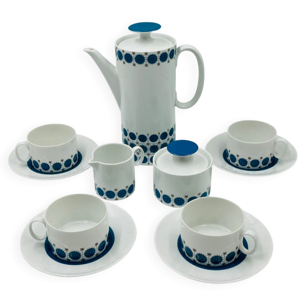 Service Café Porcelaine Thomas Germany Medaillon 70s