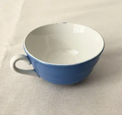 Service à café Saint-Amand bleu et blanc