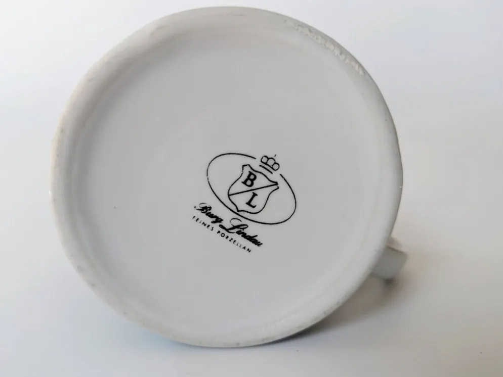 Service à café style Memphis en porcelaine, Burg Lindau, années 80
