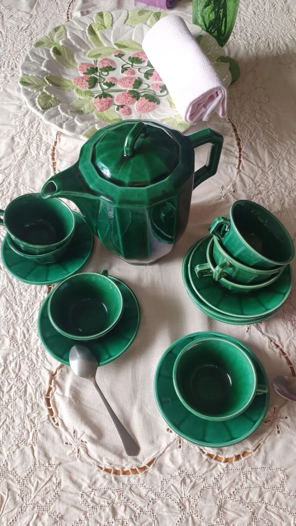 Service à café, thé art déco KG Lunéville