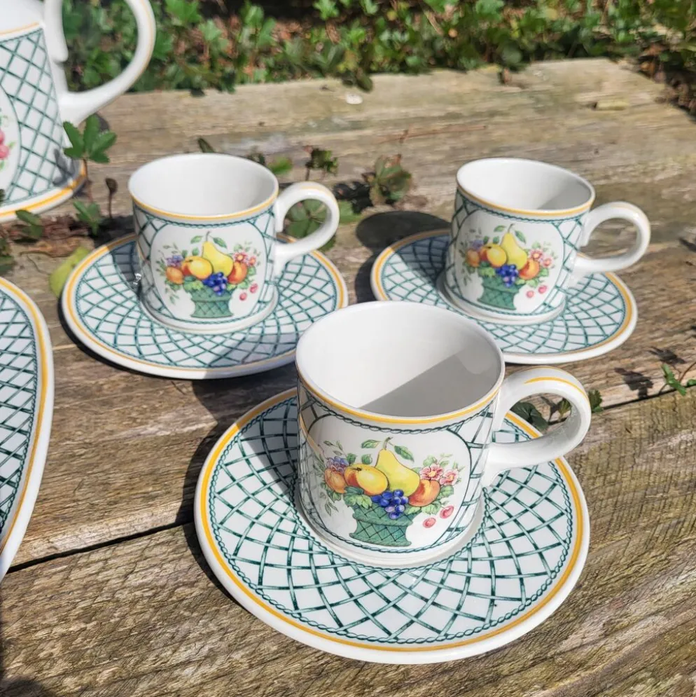 Service à café Villeroy et Boch, série Basket