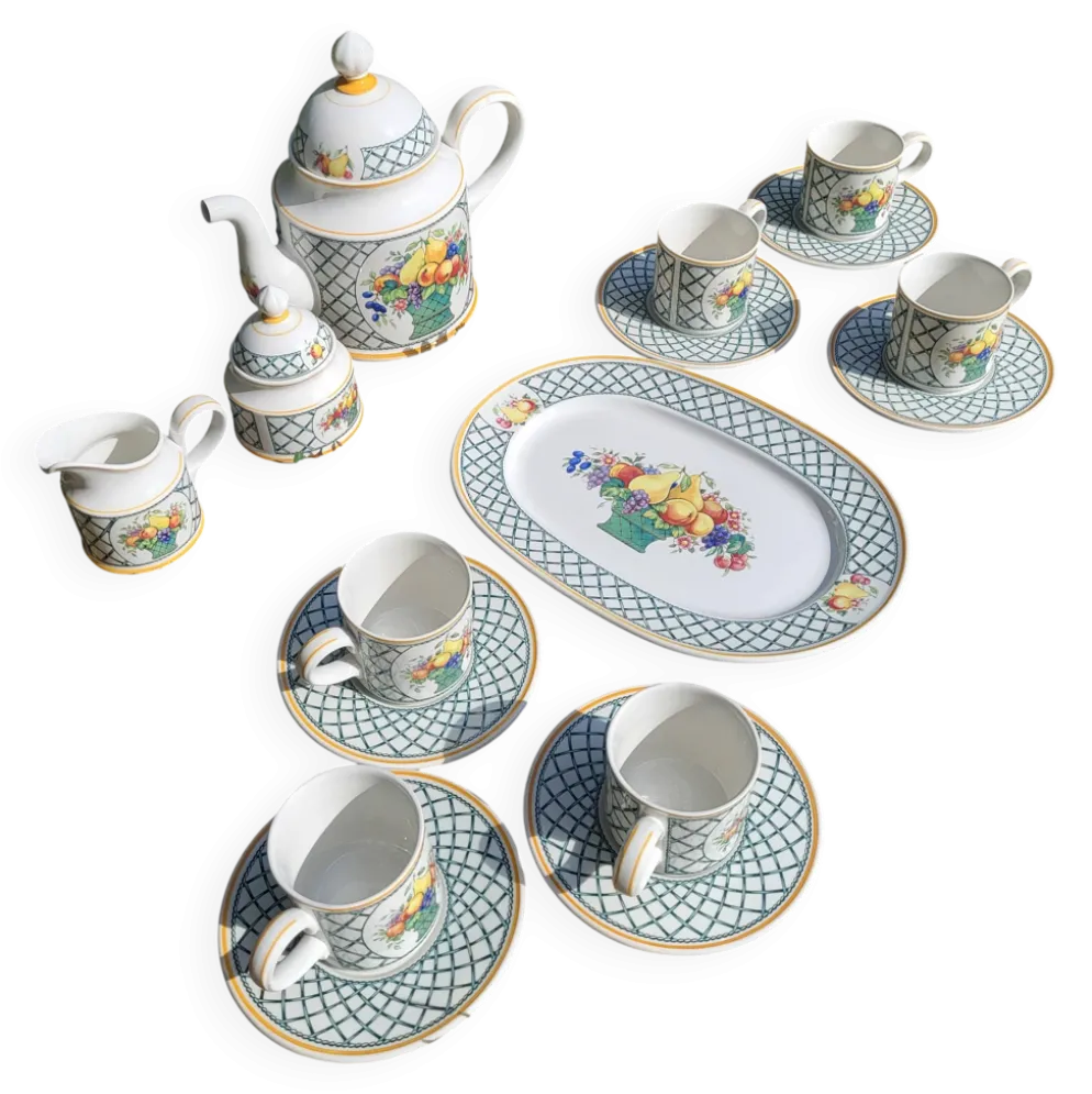 Service à café Villeroy et Boch, série Basket