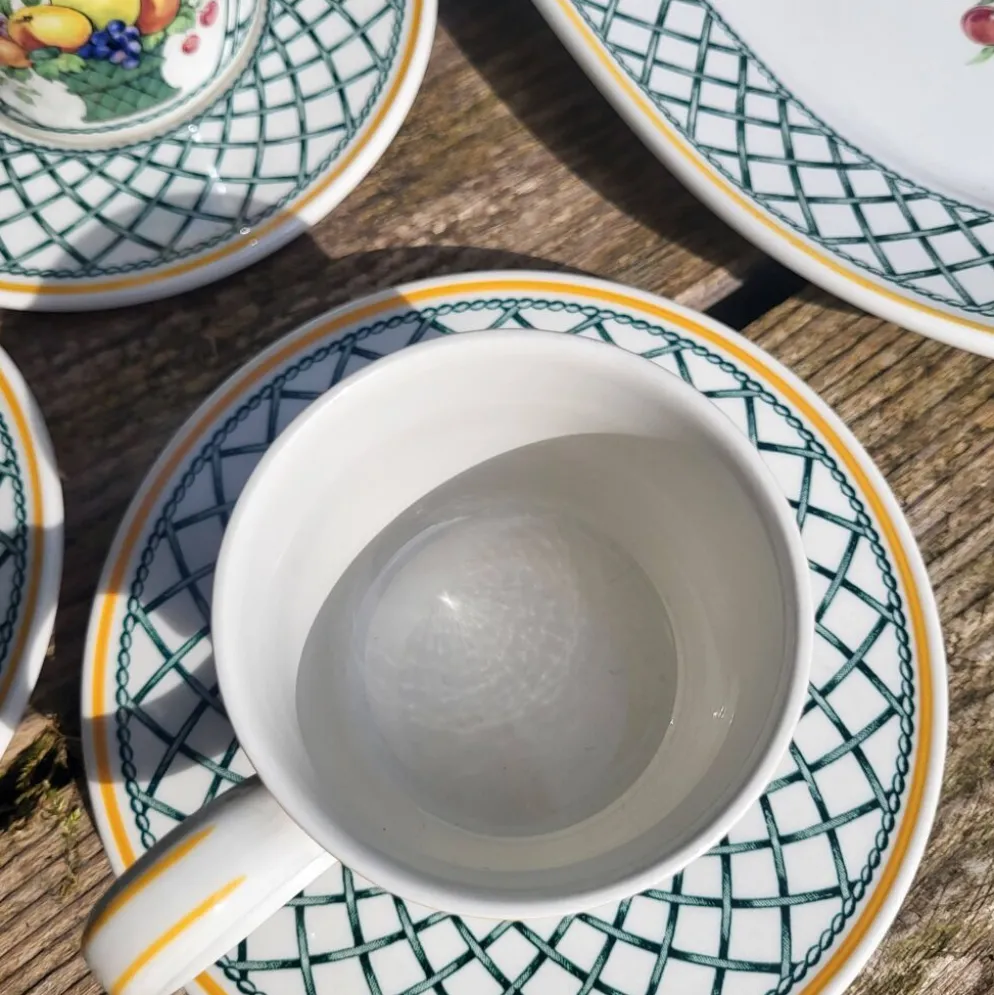 Service à café Villeroy et Boch, série Basket