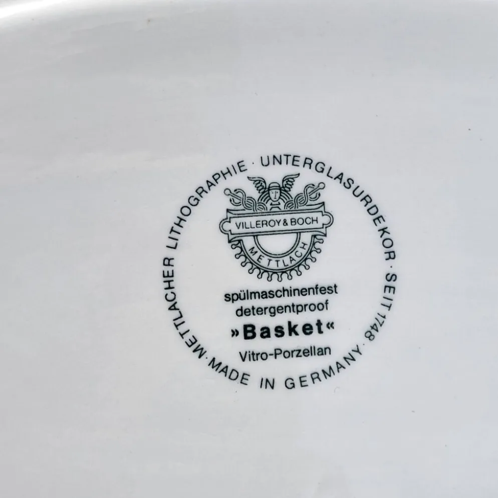 Service à café Villeroy et Boch, série Basket