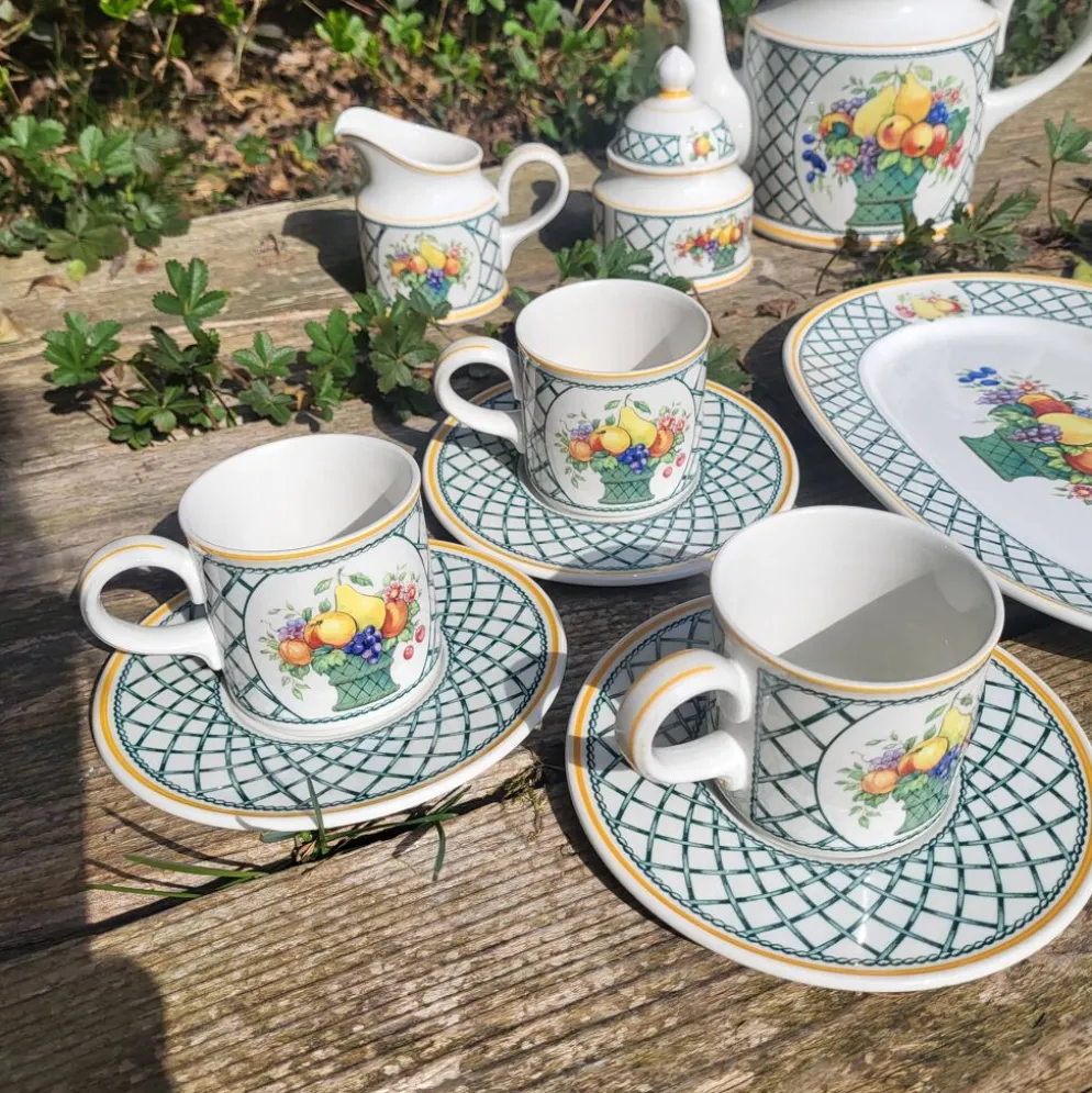 Service à café Villeroy et Boch, série Basket