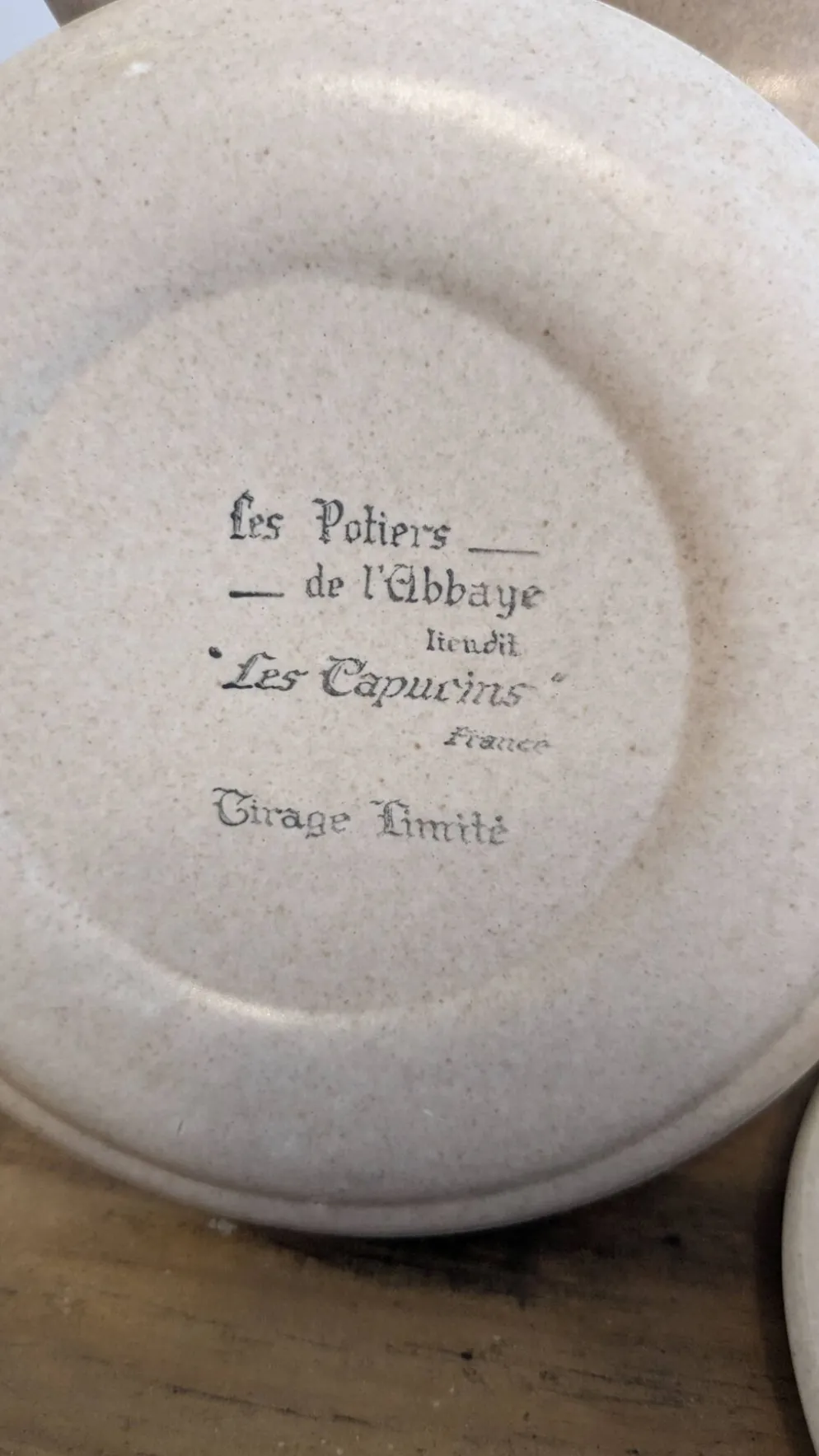 Service à café vintage en grès Les Potiers de l’Abbaye – 12 personnes
