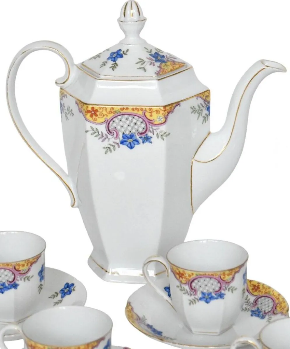 Service à café vintage en porcelaine de Epiag Tchécoslovaquie