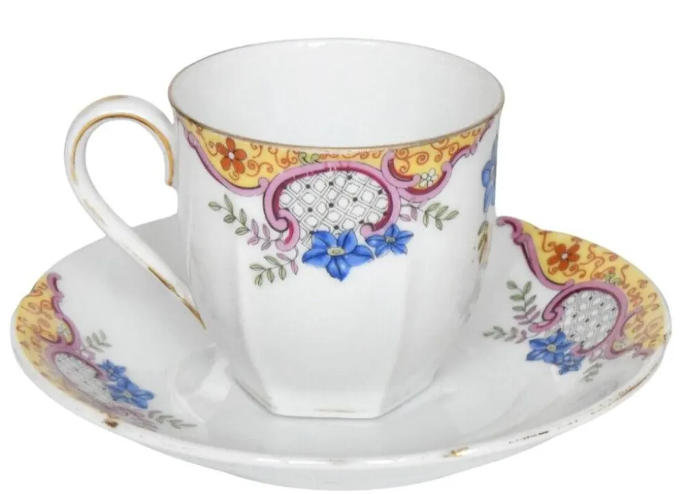Service à café vintage en porcelaine de Epiag Tchécoslovaquie