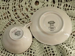 Service à café vintage Thomas Ivory Rosenthal en porcelaine ivoire – 6 pers