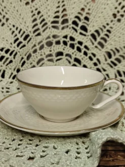 Service à café vintage Thomas Ivory Rosenthal en porcelaine ivoire – 6 pers