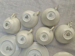 Service à café vintage Thomas Ivory Rosenthal en porcelaine ivoire – 6 pers