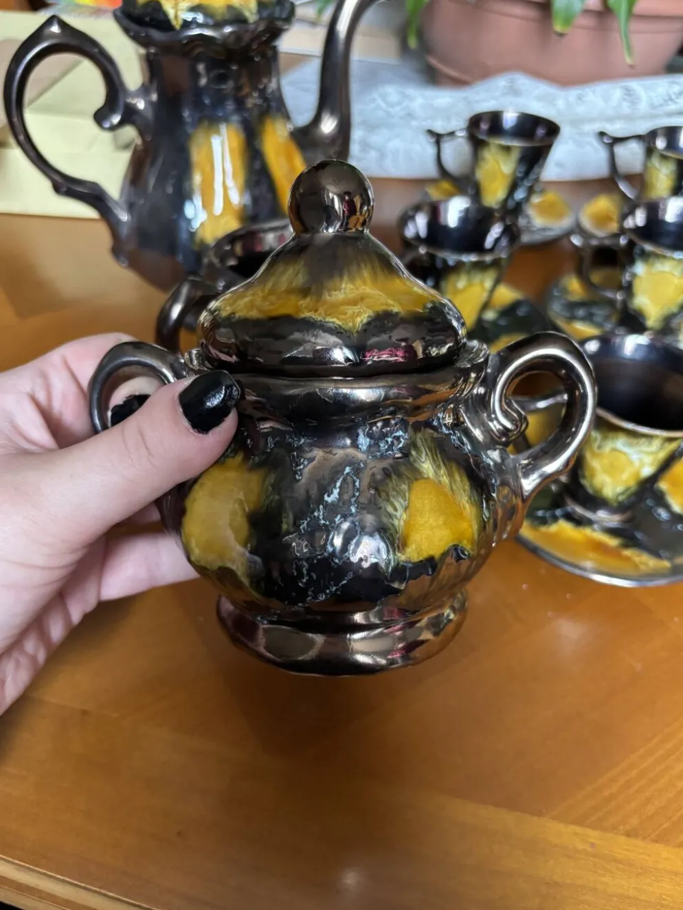 Service à café vintage Vallauris – 6 personnes