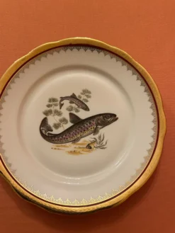 Service complet 78 pièces en porcelaine de Limoges filet or