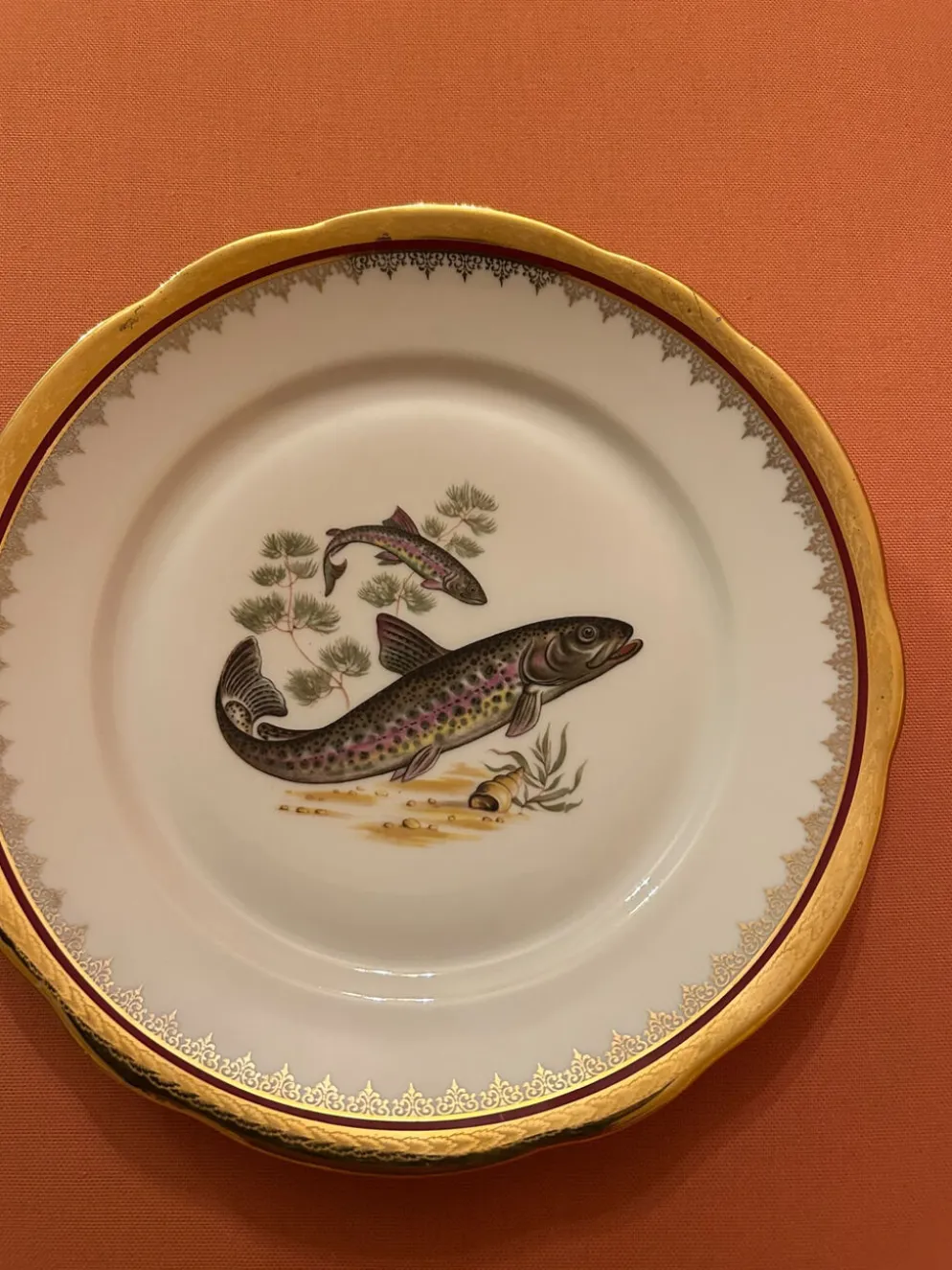 Service complet 78 pièces en porcelaine de Limoges filet or