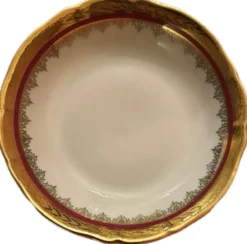 Service complet 78 pièces en porcelaine de Limoges filet or