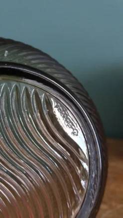 Service compotier saladier et coupelles en verre fumé