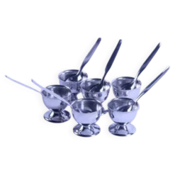 Service coquetiers vintage métal Guy Degrenne
