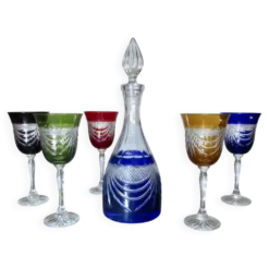 Service cristal couleur