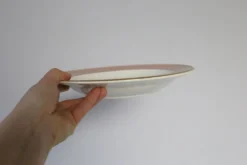 Service d'assiettes creuses x6, service Santos, rose, Villeroy et Boch, vintage
