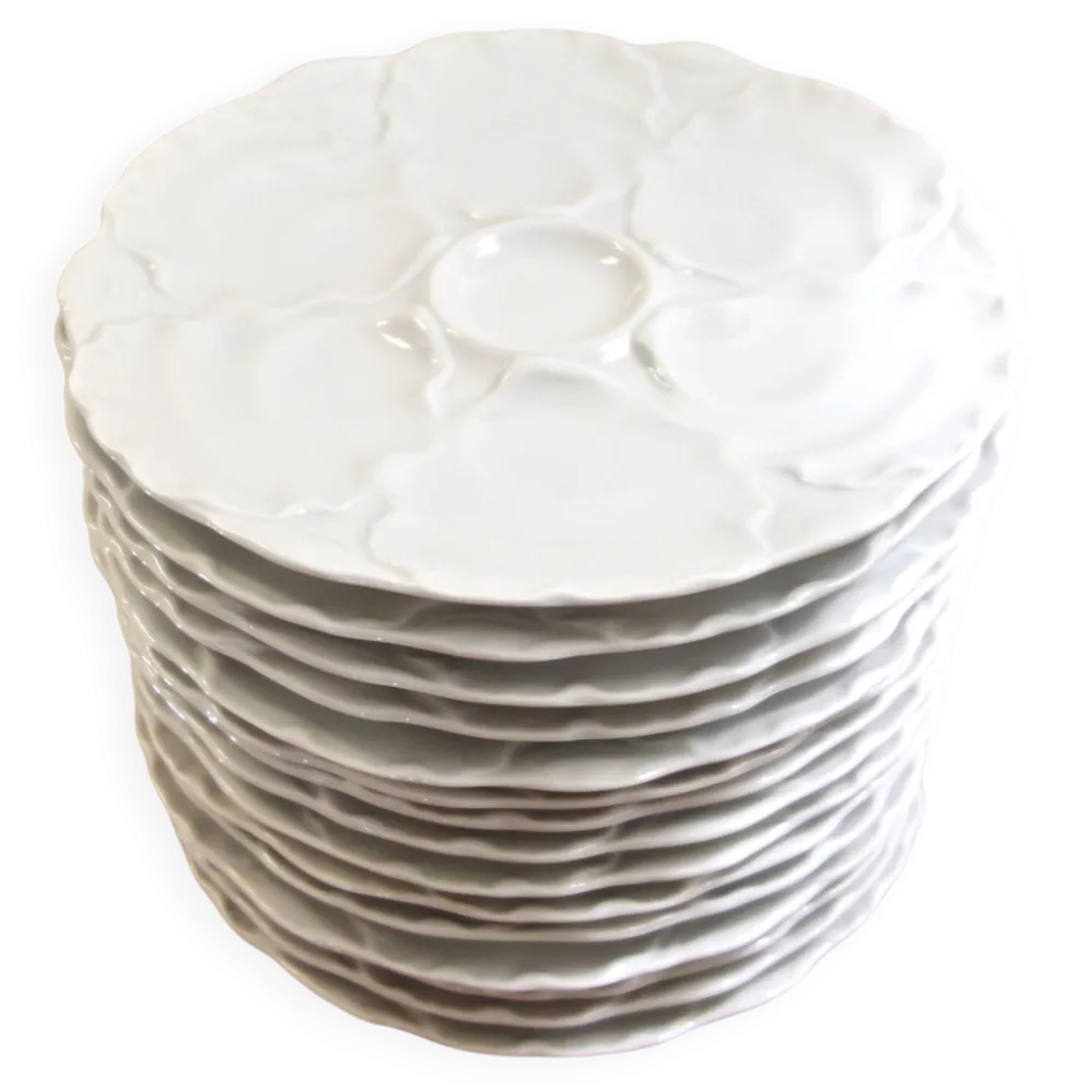 Service d'assiettes à huitres en porcelaine par HutschenReuthen