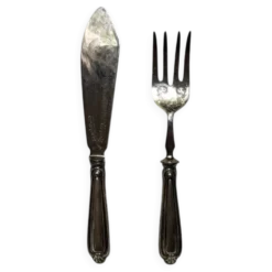 Service à découper argent 800/1000 anciens couverts