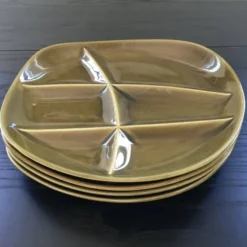 Service de 4 assiettes à huîtres Sarreguemines