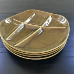 Service de 4 assiettes à huîtres Sarreguemines