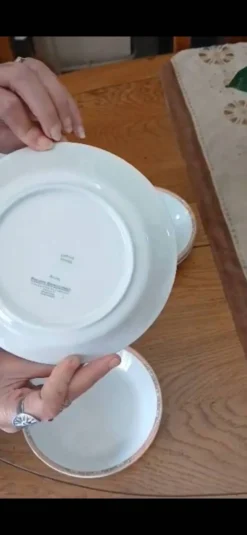 Service de 22 assiettes plates et 6 creuses 