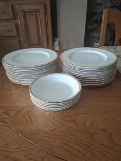 Service de 22 assiettes plates et 6 creuses 