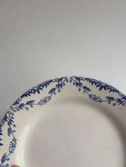 Service de 4 assiettes plates faïence Creil et Montereau labrador – Mo