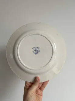 Service de 4 assiettes plates faïence Creil et Montereau labrador – Mo