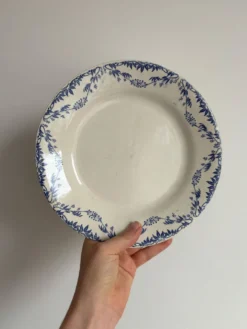 Service de 4 assiettes plates faïence Creil et Montereau labrador – Mo
