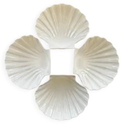 Service de 4 coupelles coquillage