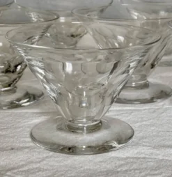 Service de 10 coupes à glace (ou à fruits) Art Déco