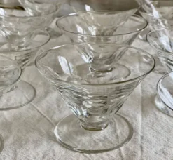 Service de 10 coupes à glace (ou à fruits) Art Déco