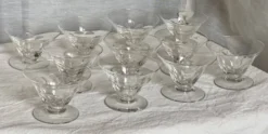 Service de 10 coupes à glace (ou à fruits) Art Déco