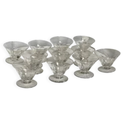 Service de 10 coupes à glace (ou à fruits) Art Déco