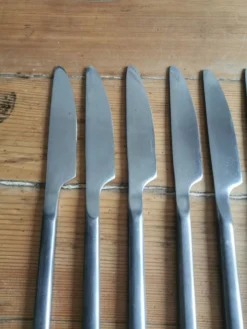 Service de 6 couteaux inox et acier
