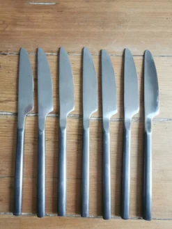 Service de 6 couteaux inox et acier