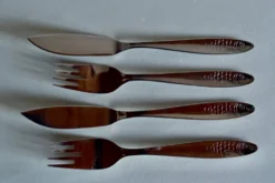 Service de couverts à poisson vintage pour 6 personnes - WMF - acier inoxydable - Made in Germany