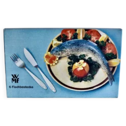 Service de couverts à poisson vintage pour 6 personnes - WMF - acier inoxydable - Made in Germany