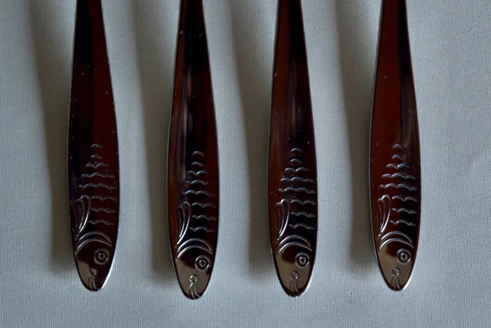 Service de couverts à poisson vintage pour 6 personnes - WMF - acier inoxydable - Made in Germany