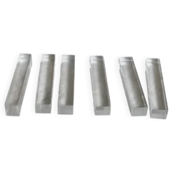 Service de 6 porte couteaux modernistes plexiglas vintage 1970