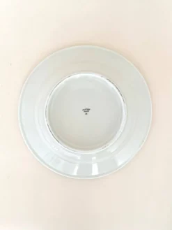 Service de six assiettes creuses en porcelaine blanche Pillivuyt