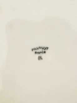 Service de six assiettes creuses en porcelaine blanche Pillivuyt