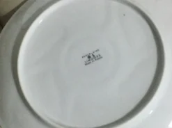 Service de six assiettes à huîtres en porcelaine de Limoges