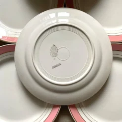 Service à dessert assiettes et plat en porcelaine de Luneville