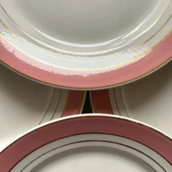 Service à dessert assiettes et plat en porcelaine de Luneville