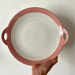 Service à dessert assiettes et plat en porcelaine de Luneville