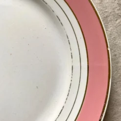 Service à dessert assiettes et plat en porcelaine de Luneville